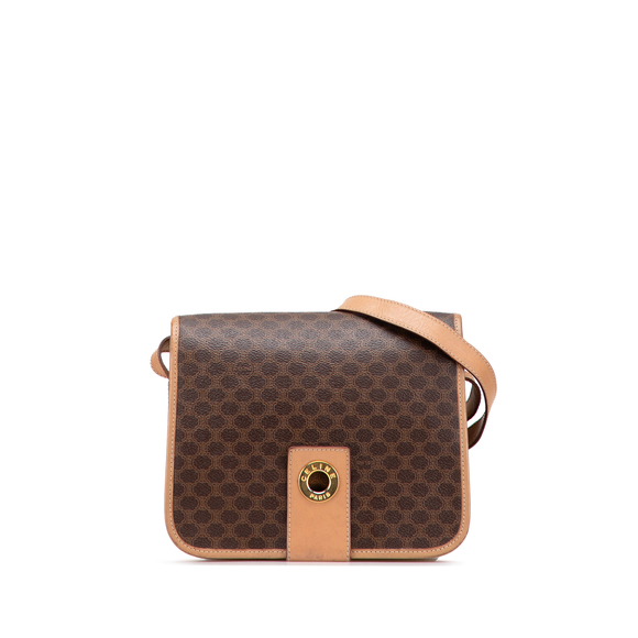 Pre-Loved Celine Macadam Coated Canvas Crossbody - Picture 1 of 10